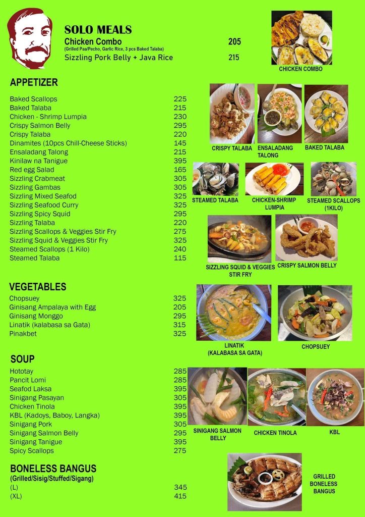 ondoys menu