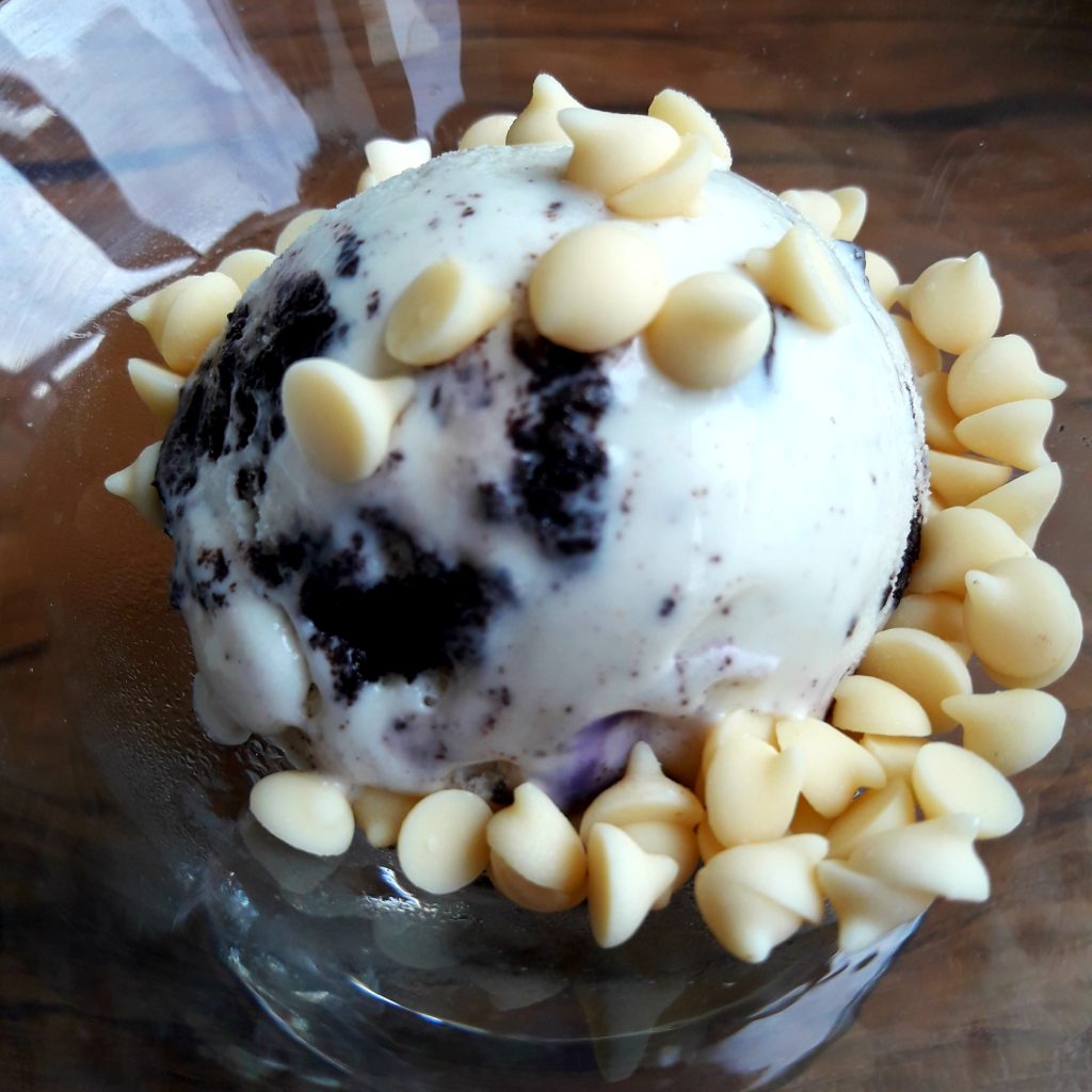 cookies and cream with white chocolate chips