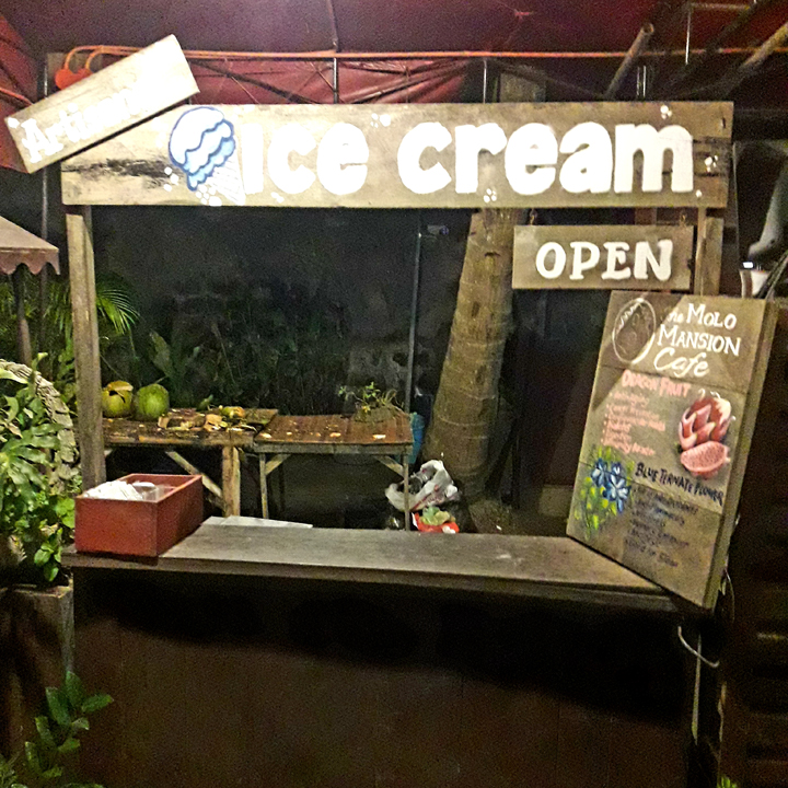 ice cream counter