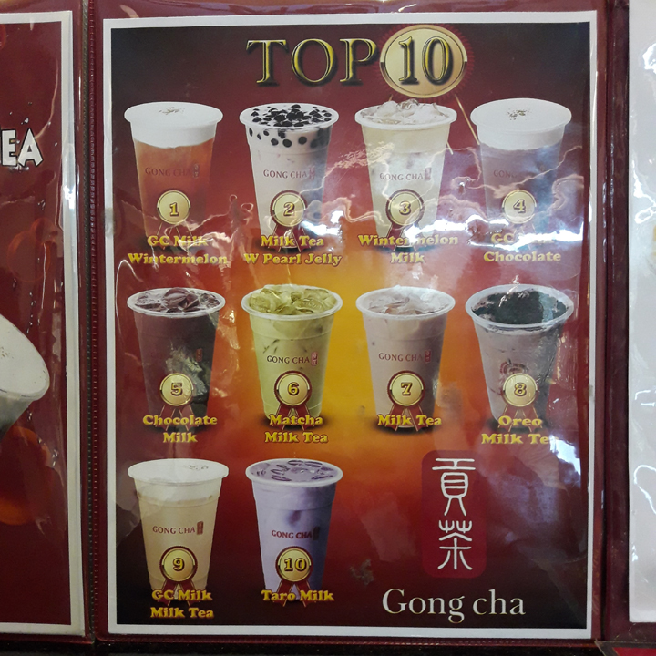 gongcha festive menu