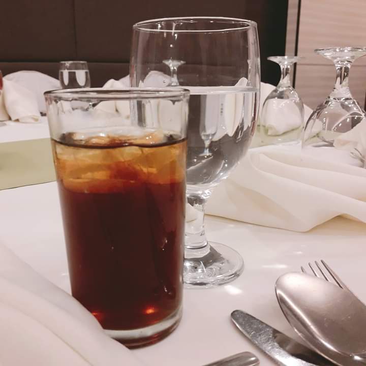 m2 mixed in iced tea