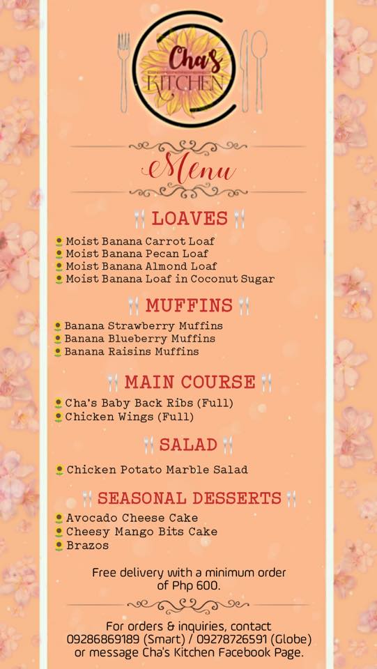 cha's kitchen online menu