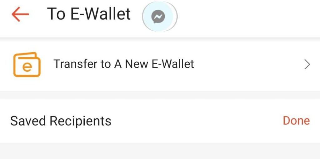 Transfer to A New e-Wallet