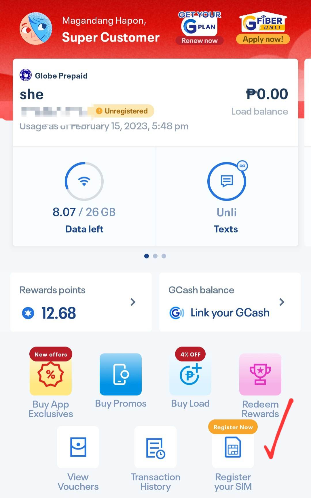 How To Register Your Prepaid Globe Sim Via Globeone App With