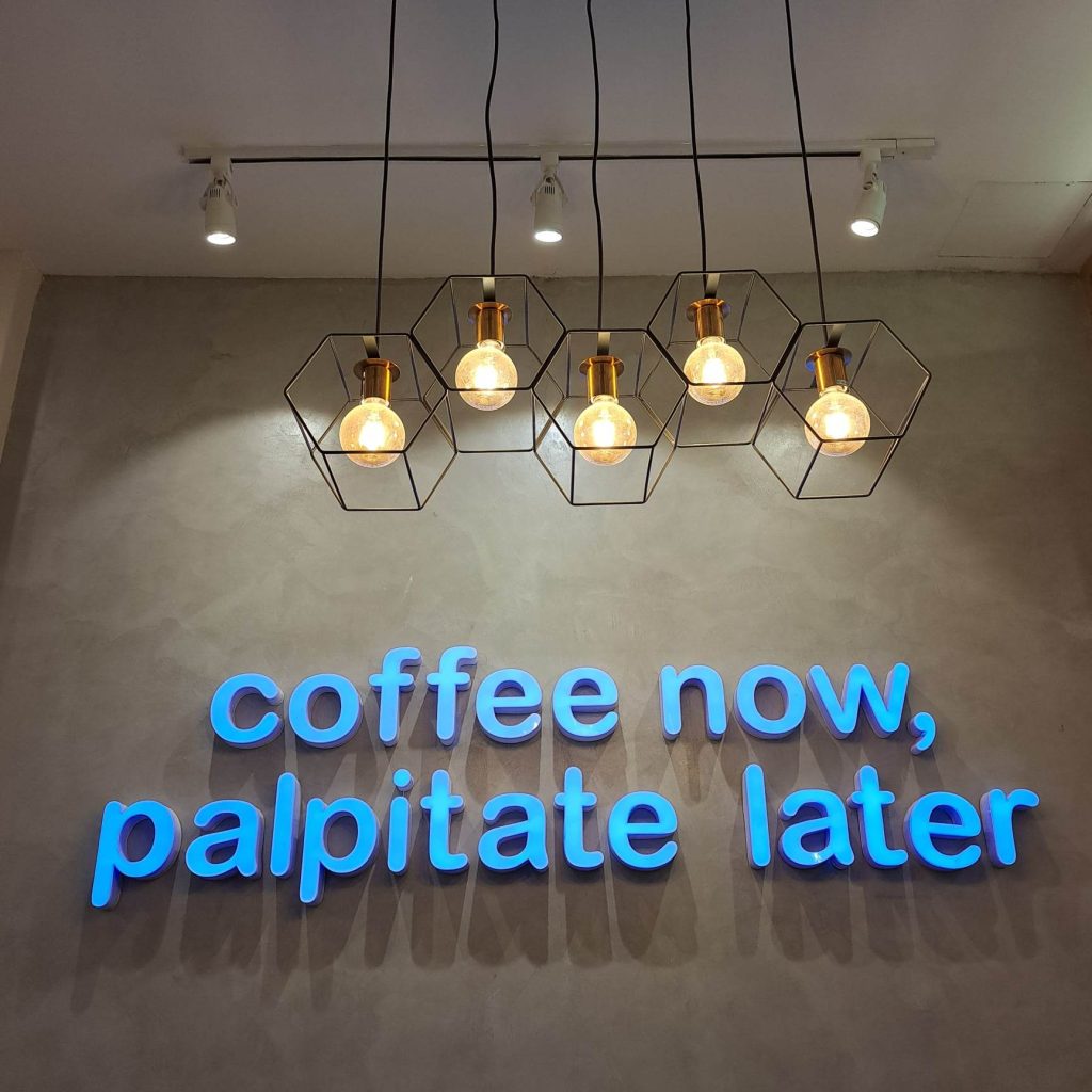 coffee now palpitate later