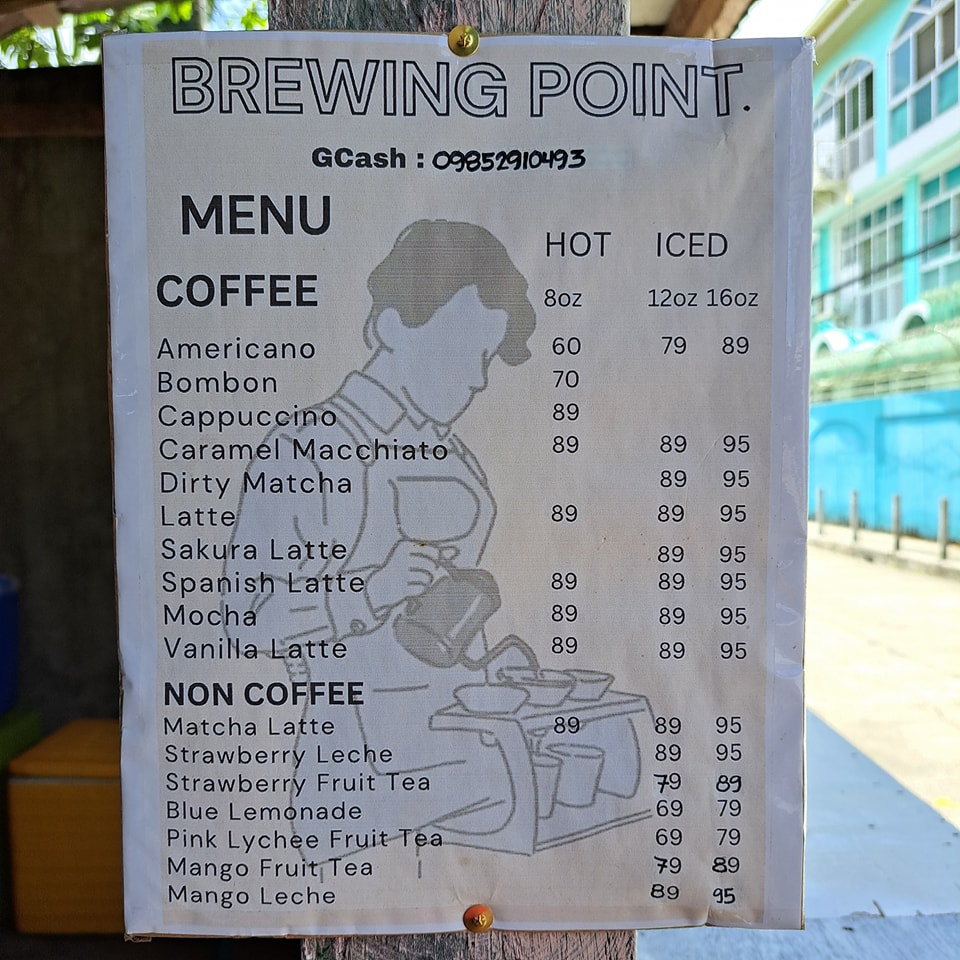 brewing point menu