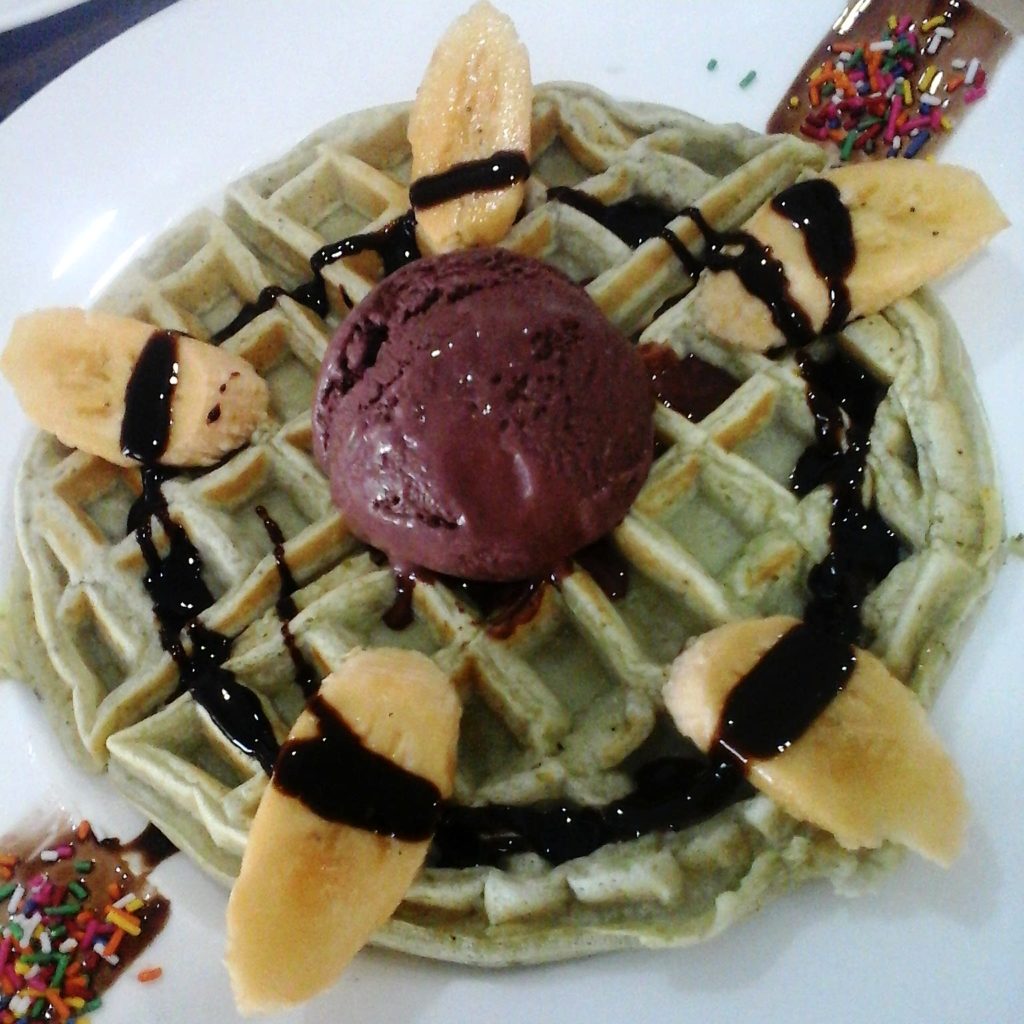 Bingsan Cafe Matcha Waffle