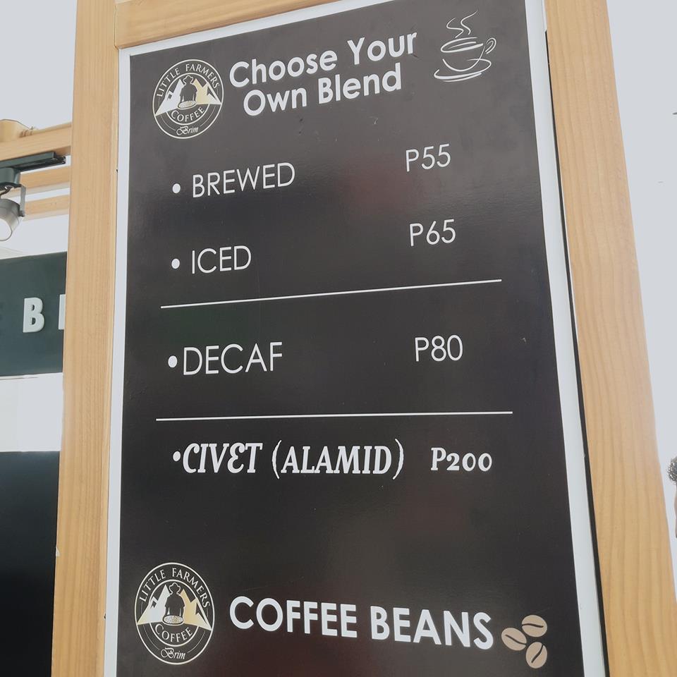 Little Farmers Coffee menu