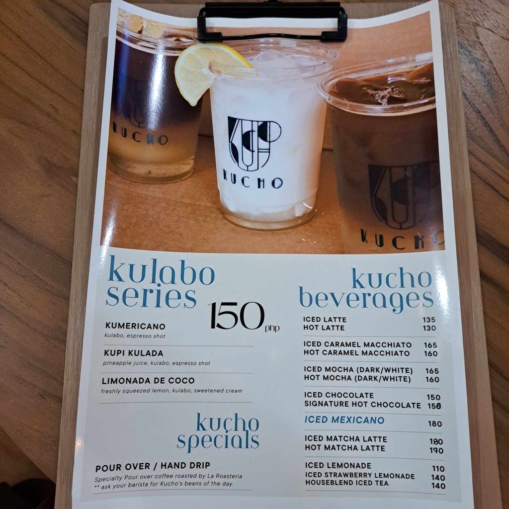 kucho menu