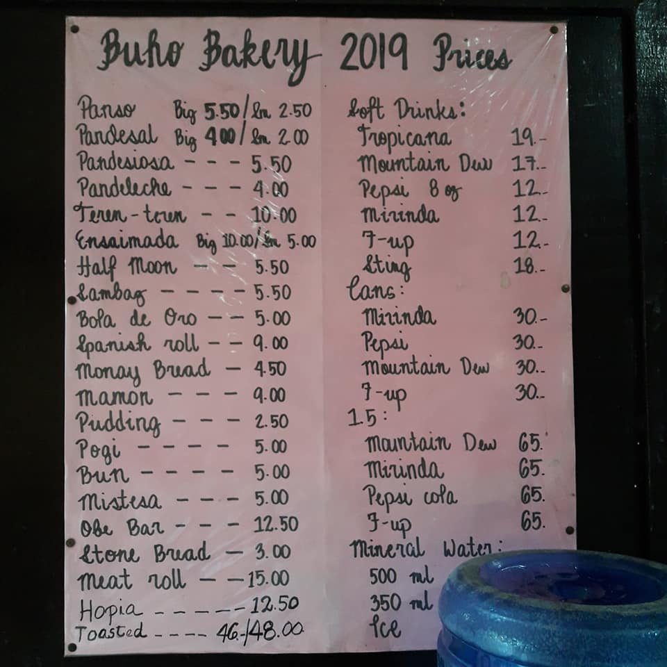 buho menu