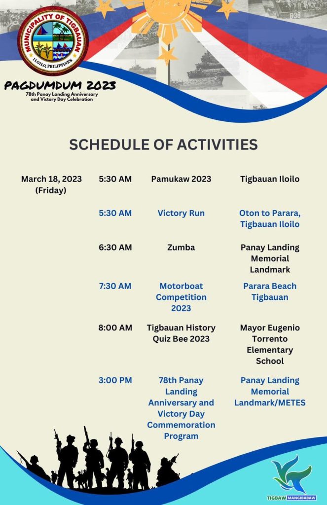 liberation of panay Schedule of Activities 2