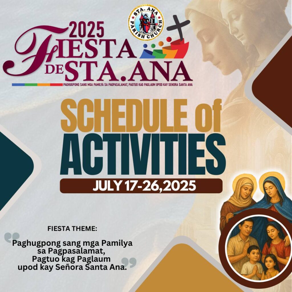 Molo Fiesta (Santa Ana Parish) Schedule of Activities 2025