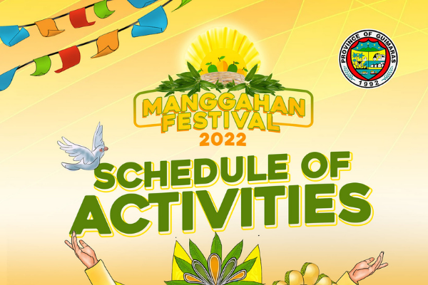 Manggahan Festival 2022: Schedule of Activities