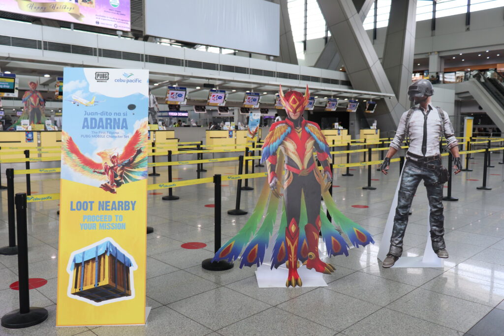 Phoenix Adarna themed check in counters in NAIA Terminal 3