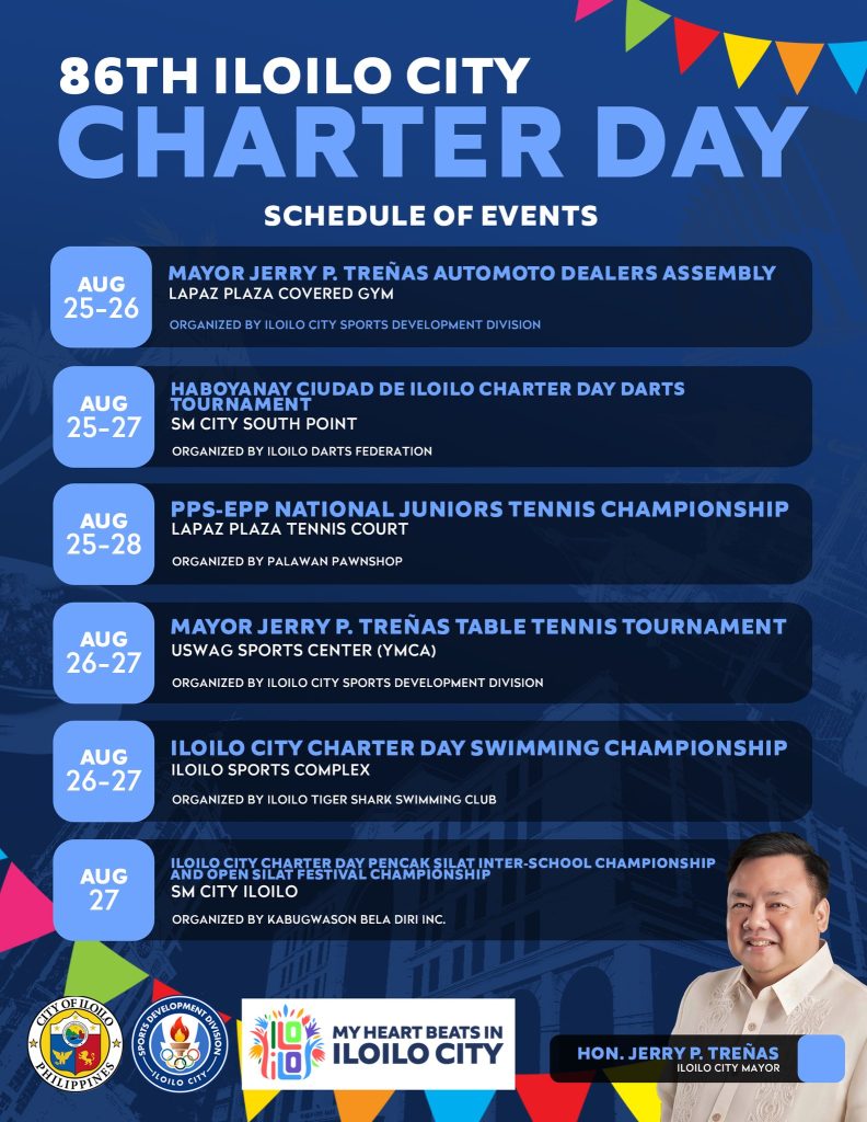 86th Iloilo City Charter Day Calendar of Events 3