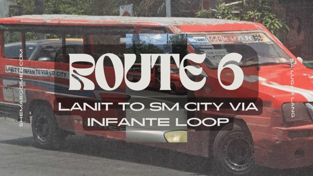 ROUTE 6 LANIT TO SM CITY VIA INFANTE