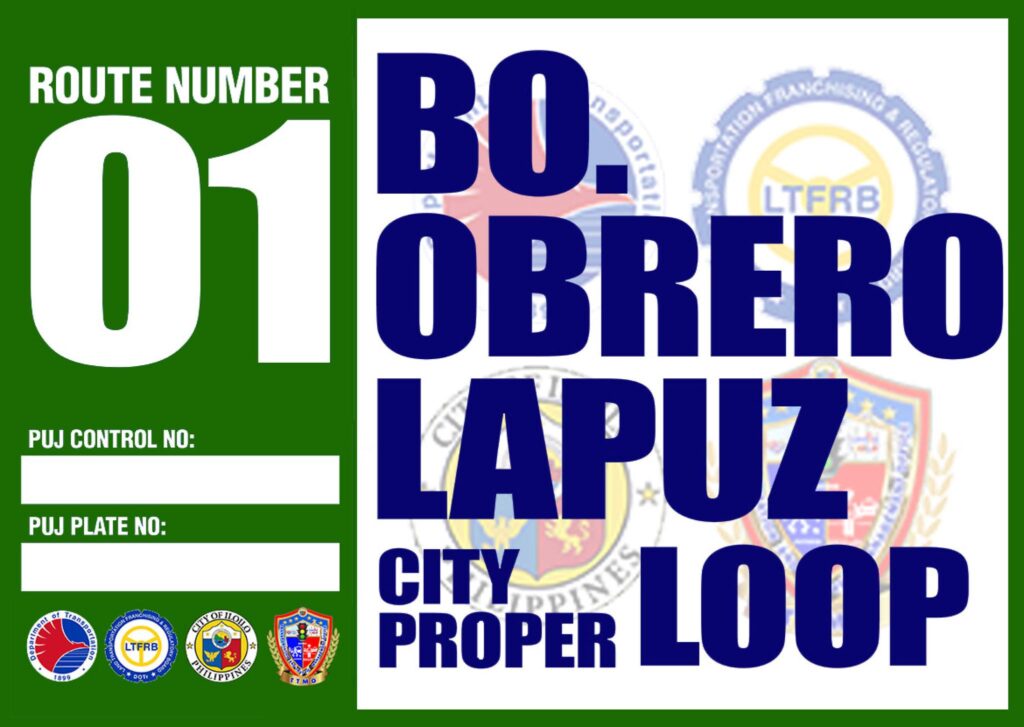 ROUTE 1 BO. OBRERO, LAPUZ TO CITY PROPER LOOP