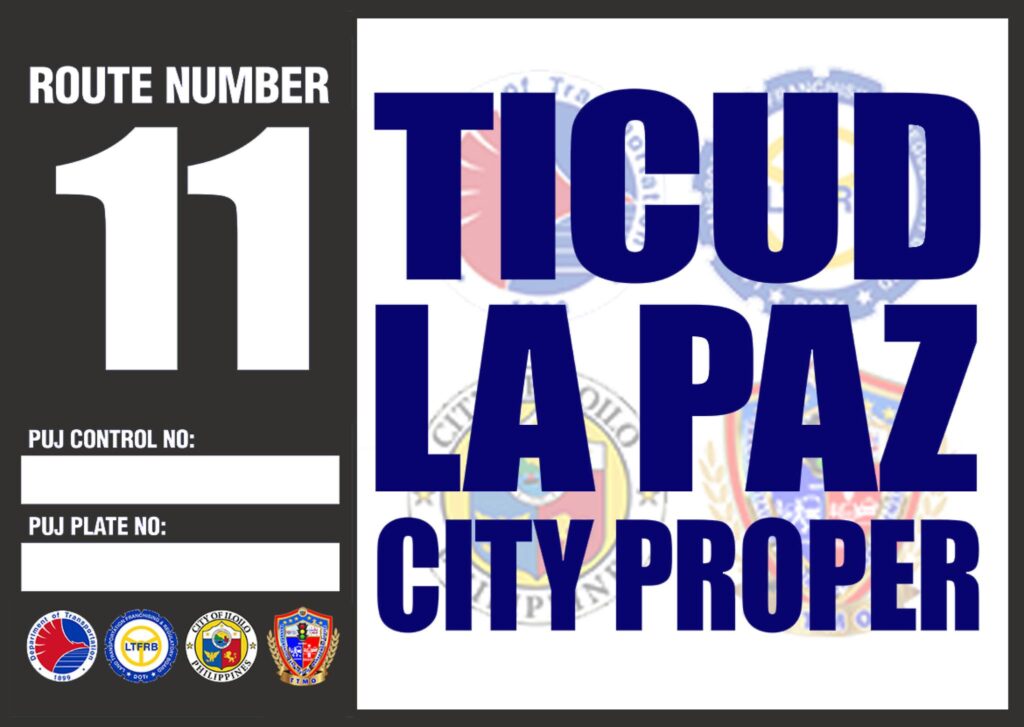 ROUTE 11 TICUD, LA PAZ TO CITY PROPER LOOP