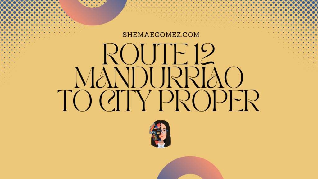 ROUTE 12 MANDURRIAO TO CITY PROPER VIA FESTIVE WALK / B. AQUINO AVE. LOOP