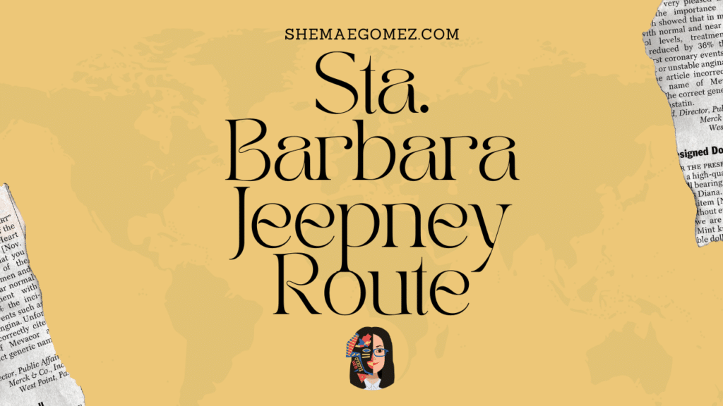 Outside Iloilo City: Sta. Barbara Jeepney Route