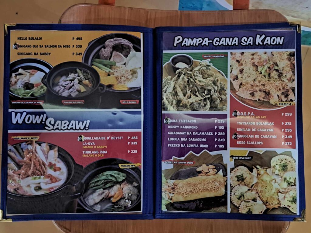 Boy Zugba Menu 5