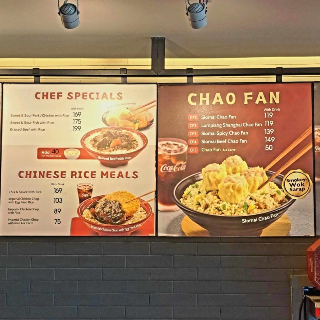 Chowking Menu