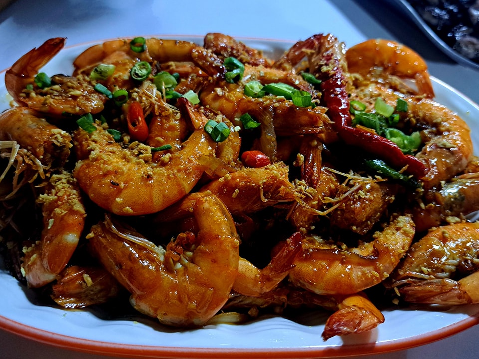 buttered garlic shrimp