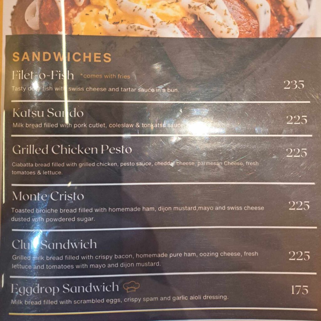 cafegasm menu