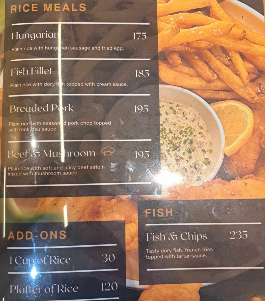 cafegasm menu