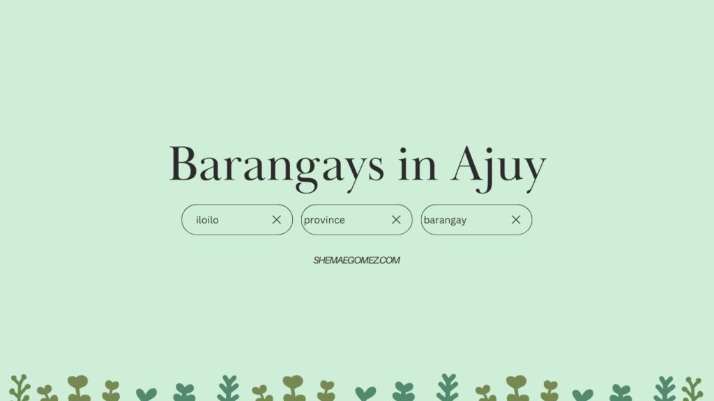 List of Barangays in Ajuy