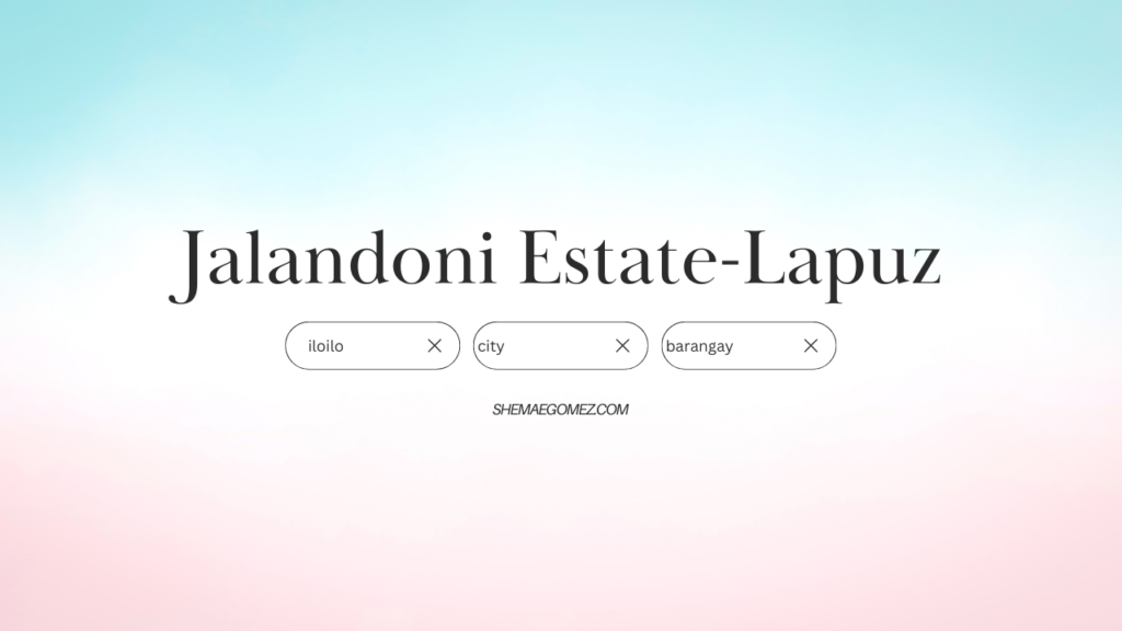 Barangay Jalandoni Estate-Lapuz (Iloilo City)