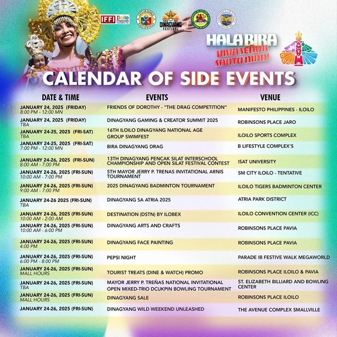 Dinagyang Festival 2025 Side Events Schedule of Activities 11