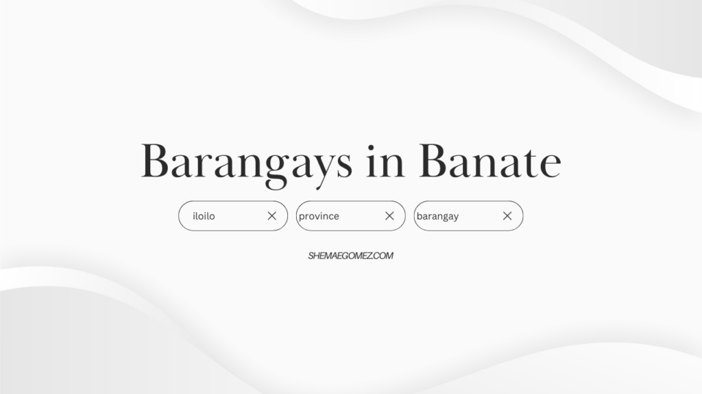 List of Barangays in Banate