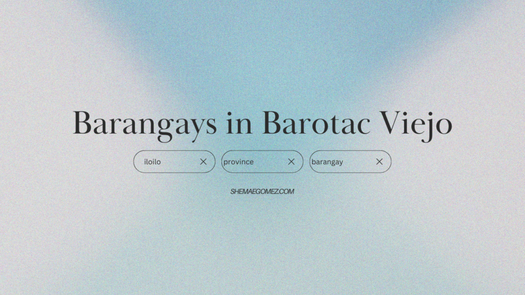 List of Barangays in Barotac Viejo