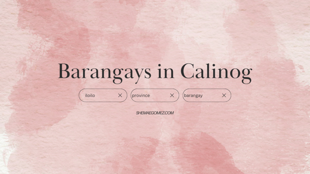 List of Barangays in Calinog