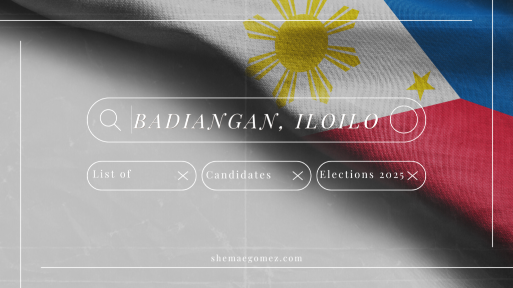 Election 2025: List of Candidates (Badiangan, Iloilo)