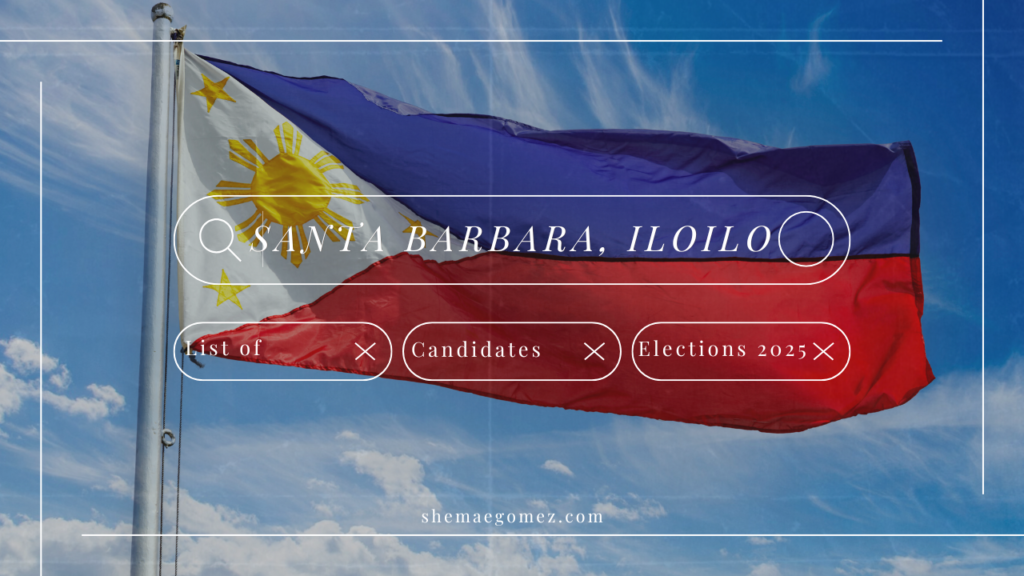 Election 2025 List of Candidates (Santa Barbara, Iloilo)