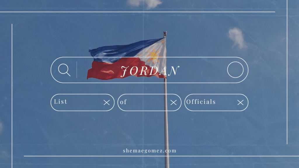 Jordan, Guimaras Officials