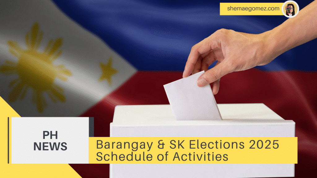 Barangay & SK Elections 2025 Schedule of Activities