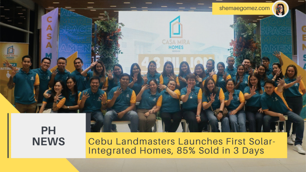 Cebu Landmasters Launches First Solar-Integrated Homes, 85% Sold in 3 Days